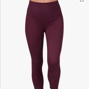 burgundy leggings cropped